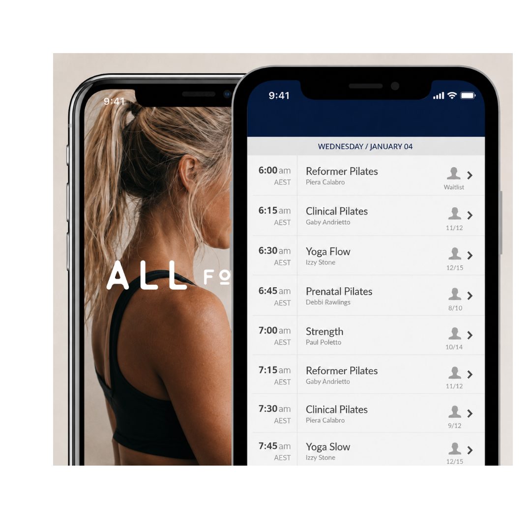 The All For One booking app