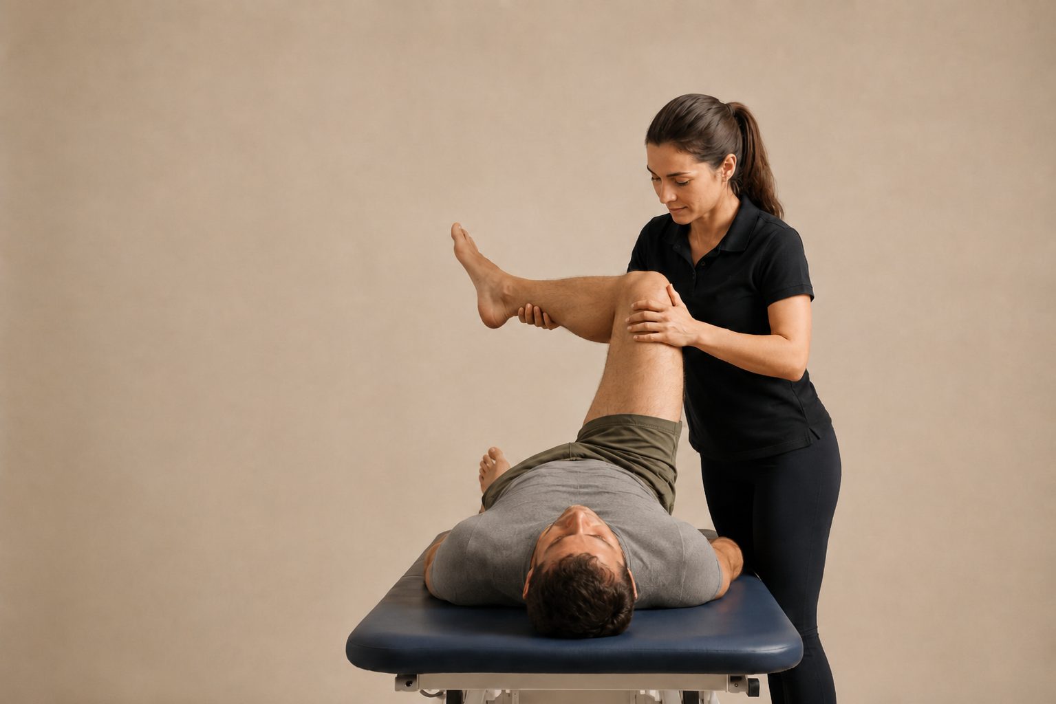 Physiotherapist assessing a patient at All for One Yarraville